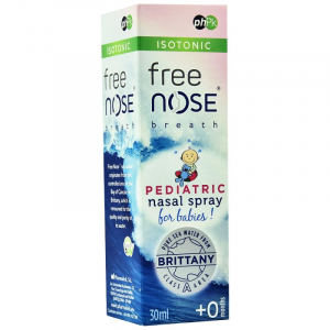 FREE NOSE BREATH DAILY HYGIENE & DECONGESTANT PEDIATRIC NASAL SPRAY ( ISOTONIC SEAWATER ) FOR BABIES +0 MONTHS 30 ML